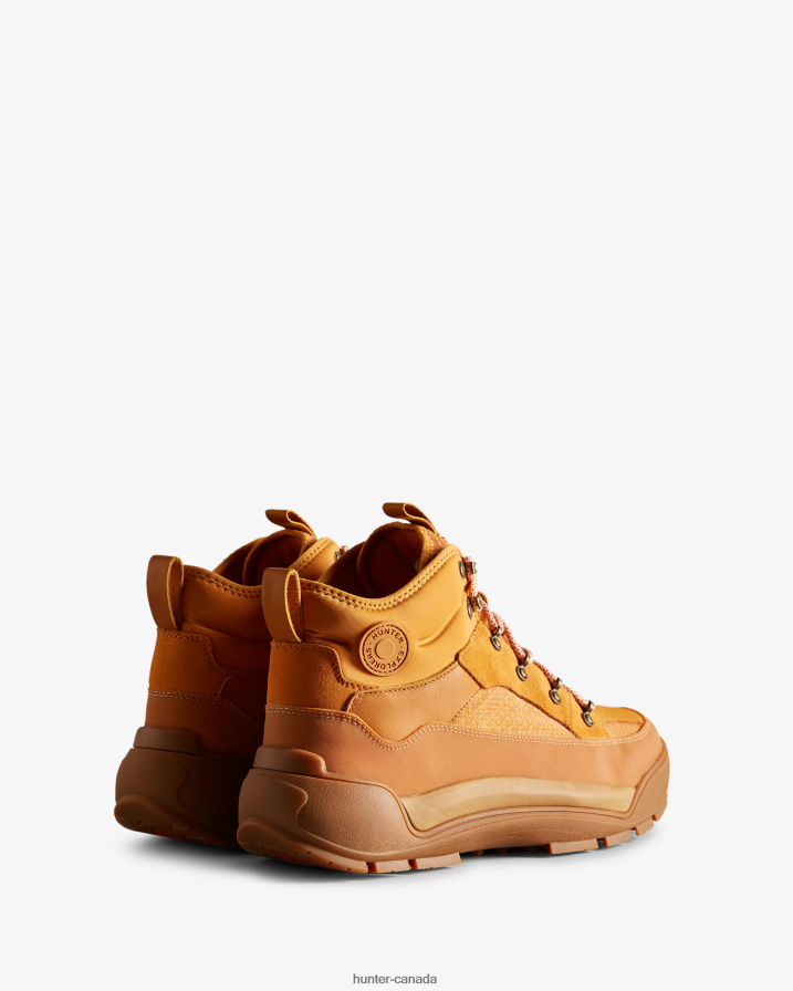 208Z2Z590 Hunter Canada - Hunter Men Urban Explorer Lace-Up Leather Commando Boots Folk Amber/Gum