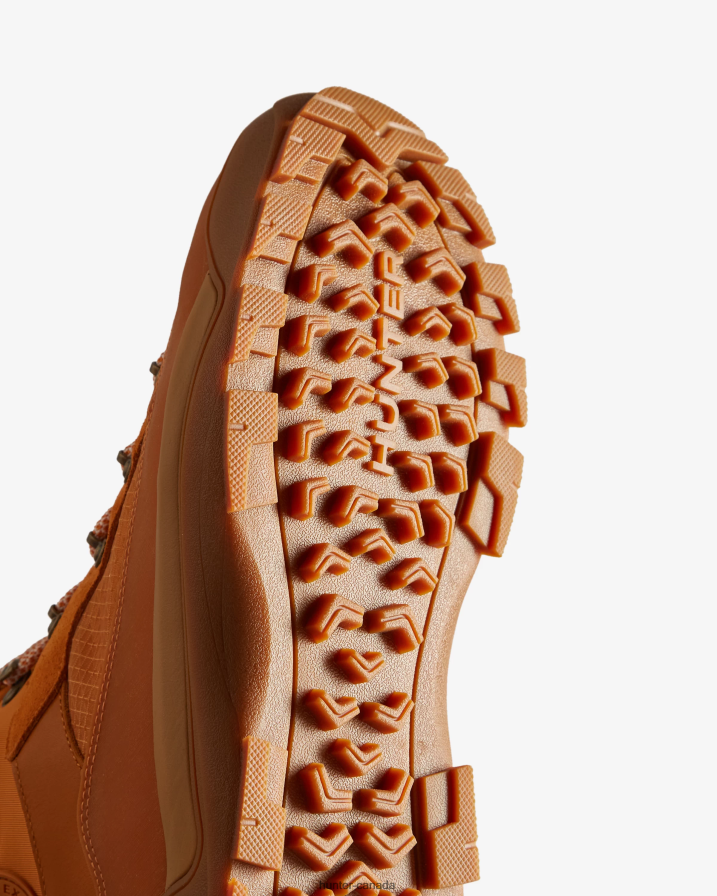 208Z2Z590 Hunter Canada - Hunter Men Urban Explorer Lace-Up Leather Commando Boots Folk Amber/Gum