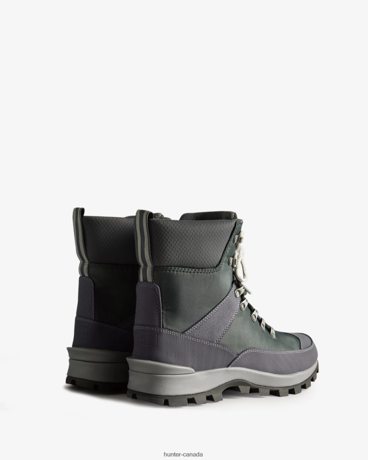 208Z2Z591 Hunter Boots Sale - Hunter Men Insulated Recycled Polyester Commando Boots Arctic Moss Green/Henson Navy