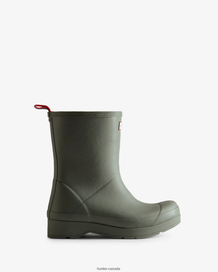 208Z2Z597 Hunter Boots - Hunter Men Play Vegan Shearling Insulated Mid-Height Rain Boots Urban Grey
