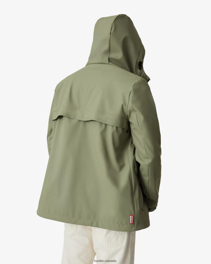 208Z2Z602 Hunter Canada - Hunter Men Lightweight Waterproof Rain Jacket Lichen Green