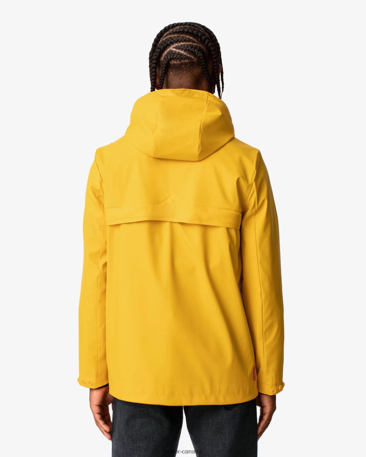 208Z2Z603 Hunter Boots Sale - Hunter Men Lightweight Waterproof Rain Jacket Yellow