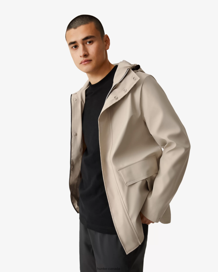 208Z2Z604 Hunter Outlet - Hunter Men Lightweight Waterproof Rain Jacket Skimming Stone