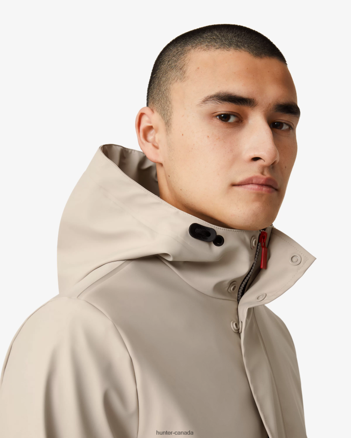208Z2Z604 Hunter Outlet - Hunter Men Lightweight Waterproof Rain Jacket Skimming Stone