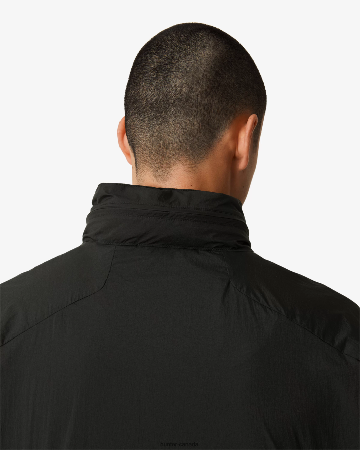 208Z2Z605 Hunter Boots - Hunter Men Travel Recycled Nylon Shell Jacket Black