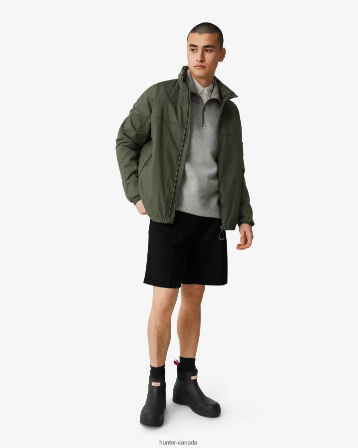 208Z2Z606 Hunter Canada - Hunter Men Travel Recycled Nylon Shell Jacket Lichen Green