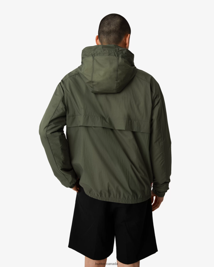 208Z2Z606 Hunter Canada - Hunter Men Travel Recycled Nylon Shell Jacket Lichen Green