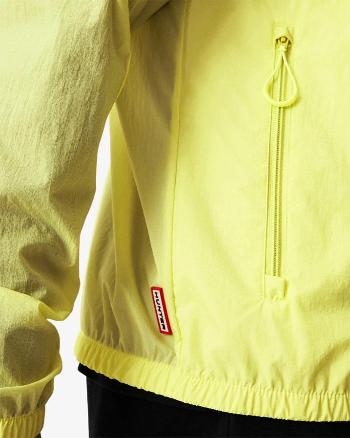 208Z2Z607 Hunter Boots Sale - Hunter Men Travel Recycled Nylon Shell Jacket Zesty Yellow