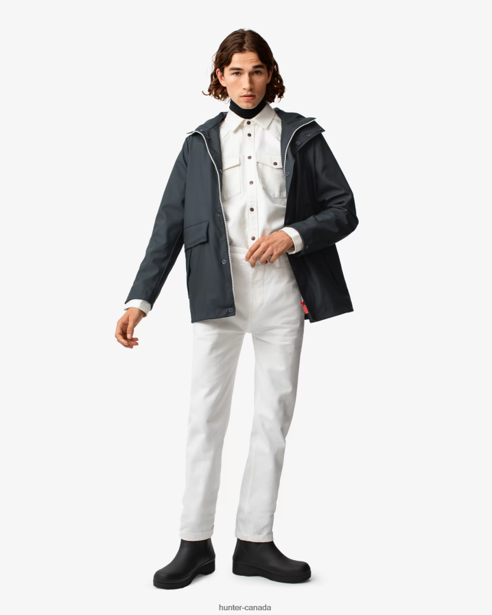 208Z2Z610 Hunter Canada - Hunter Men Lightweight Waterproof Rain Jacket Navy