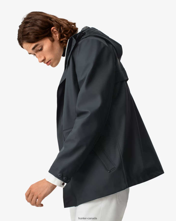 208Z2Z610 Hunter Canada - Hunter Men Lightweight Waterproof Rain Jacket Navy