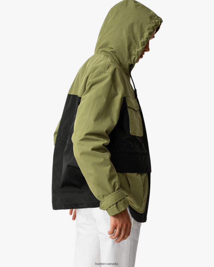 208Z2Z614 Hunter Canada - Hunter Men Explorer Recycled Nylon Jacket Utility Green/Black