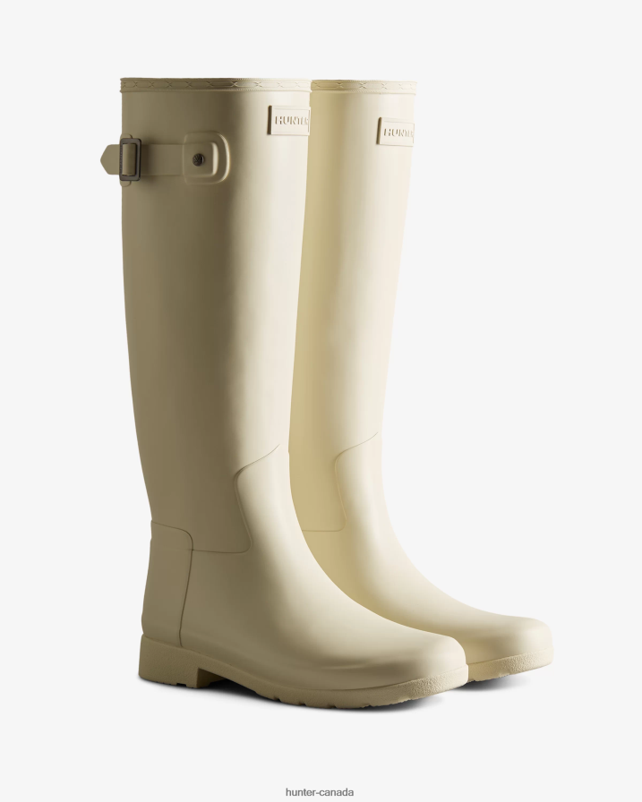208Z2Z67 Hunter Boots Sale - Hunter Women Refined Slim Fit Tall Rain Boots Soft Sand