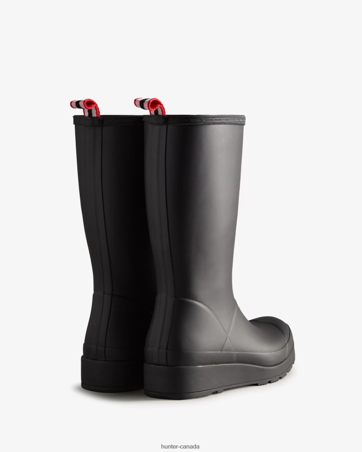 208Z2Z68 Hunter Outlet - Hunter Women Play Tall Rain Boots Black