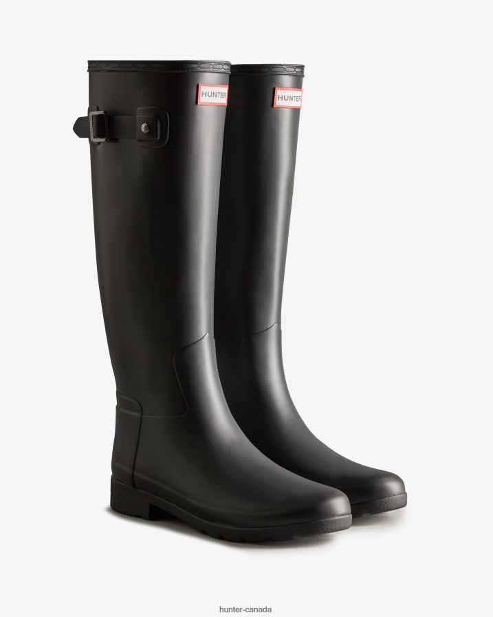 208Z2Z7 Hunter Boots Sale - Hunter Women Refined Slim Fit Rain Boots Black