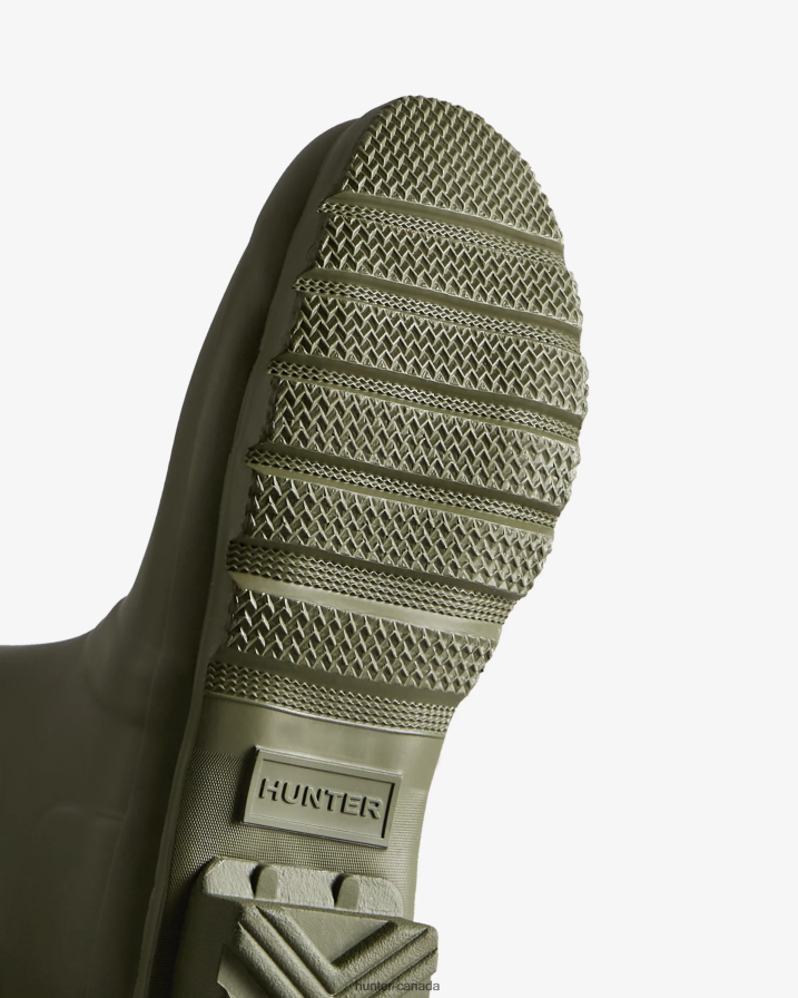 208Z2Z76 Hunter Outlet - Hunter Women Original Short Rain Boots Olive Leaf