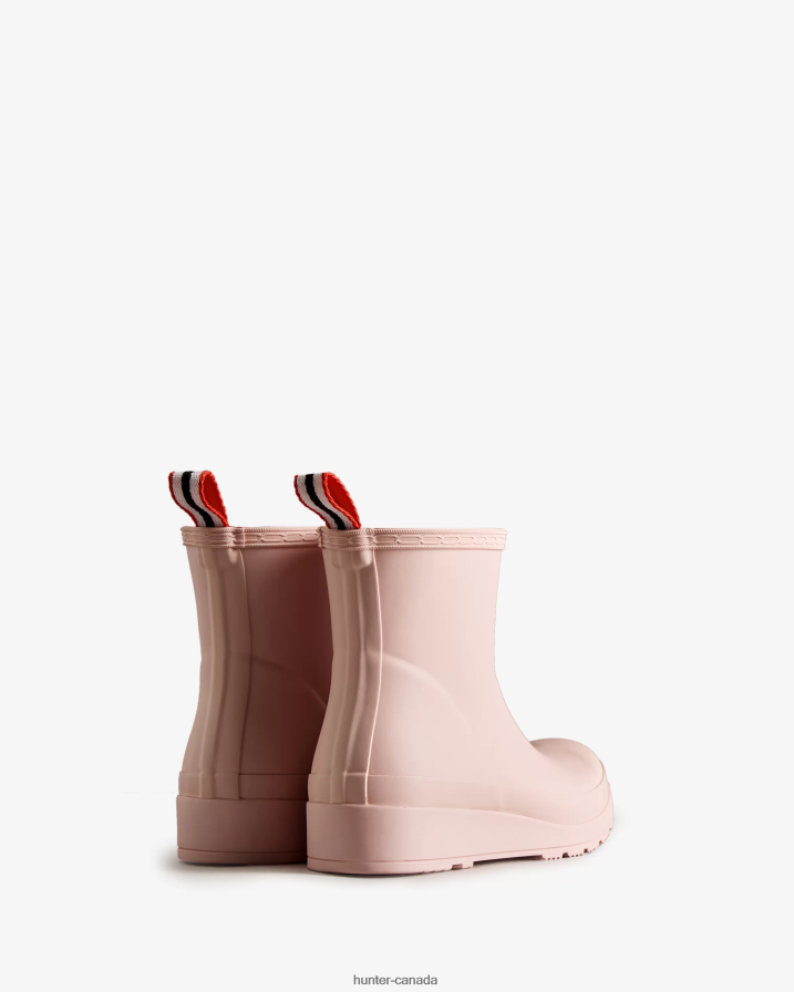 208Z2Z82 Hunter Canada - Hunter Women Play Short Rain Boots Azalea Pink