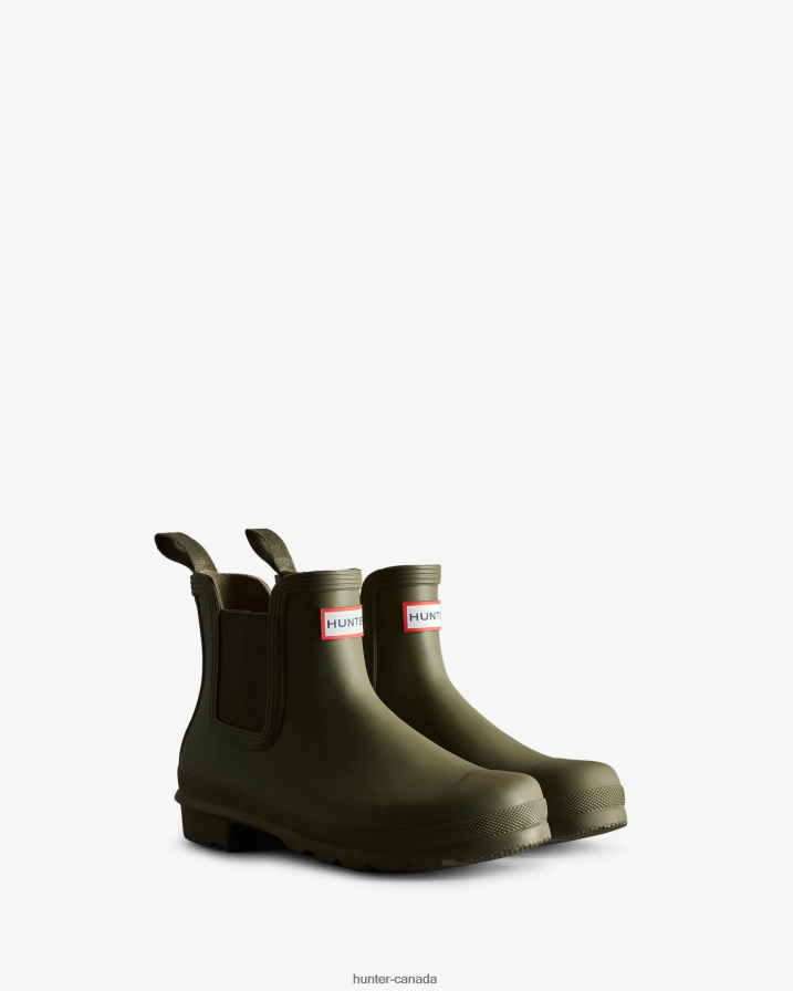 208Z2Z87 Hunter Boots Sale - Hunter Women Original Chelsea Boots Olive Leaf