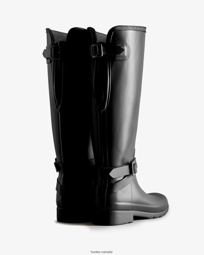 208Z2Z94 Hunter Canada - Hunter Women Refined Slim Fit Adjustable Tall Rain Boots Black
