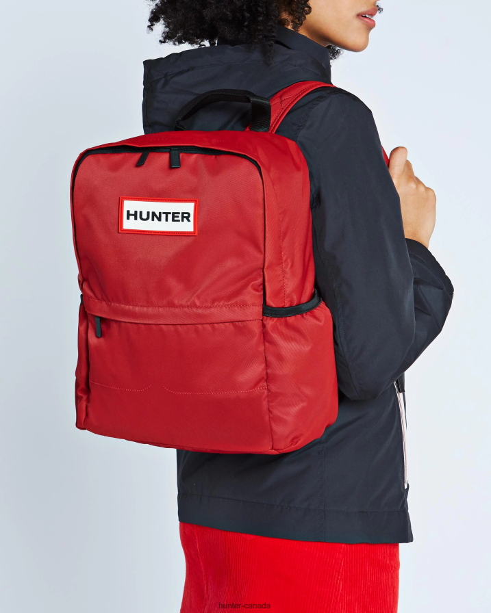 208Z2Z432 Hunter Outlet - Hunter Men Nylon Backpack Military Red