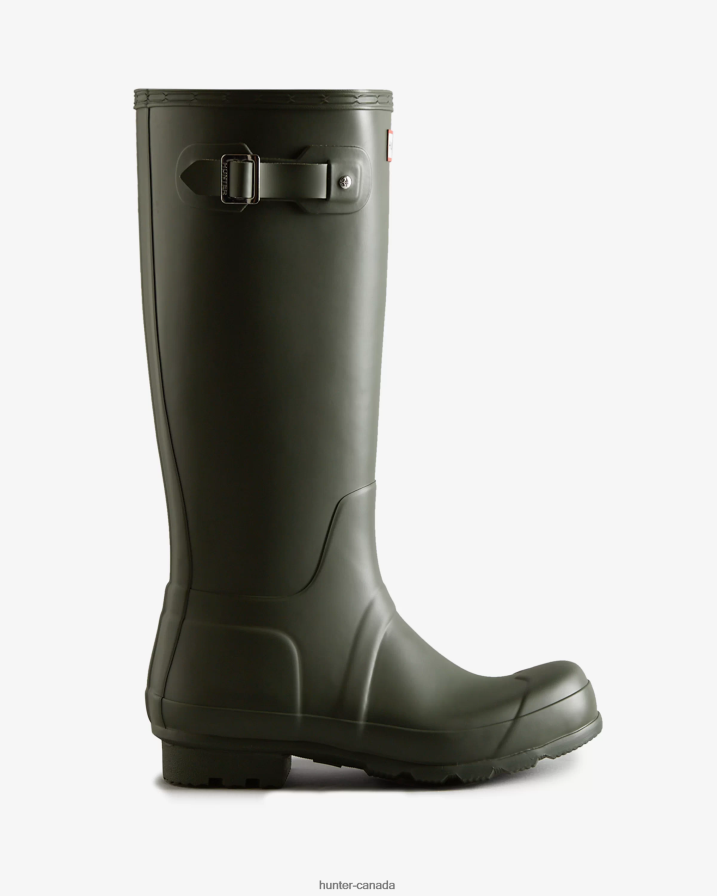 208Z2Z516 Hunter Outlet - Hunter Men Original Tall Rain Boots Dark Olive