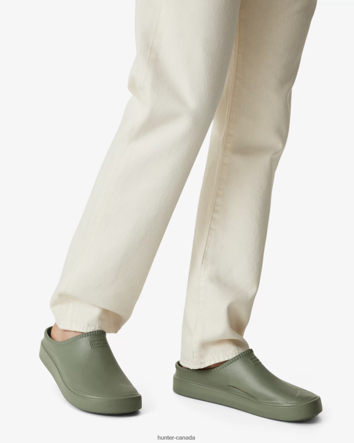 208Z2Z100 Hunter Outlet - Hunter Men In/Out BLOOM Clogs Lichen Green