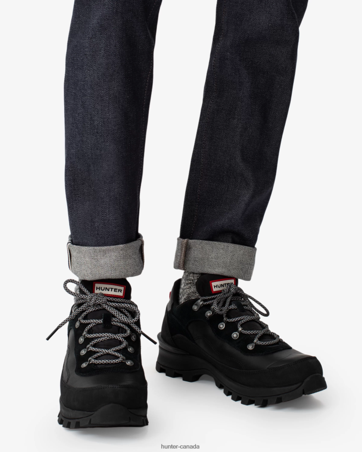 208Z2Z582 Hunter Canada - Hunter Men Explorer Insulated Leather Shoes Black