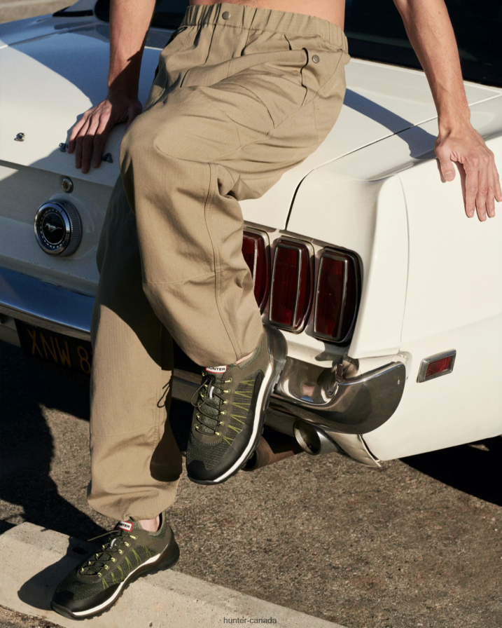 208Z2Z584 Hunter Outlet - Hunter Men Travel Sneaker Lichen Green/Thicket Green/Shaded White/Black