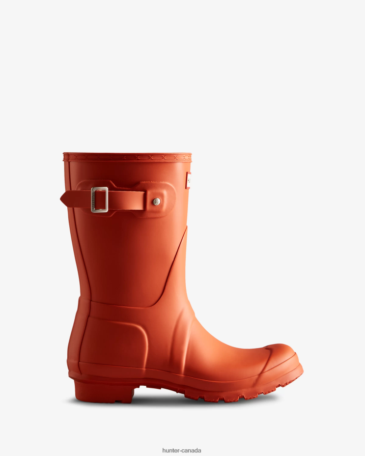 208Z2Z171 Hunter Boots Sale - Hunter Women Original Short Rain Boots Rorbu Rust