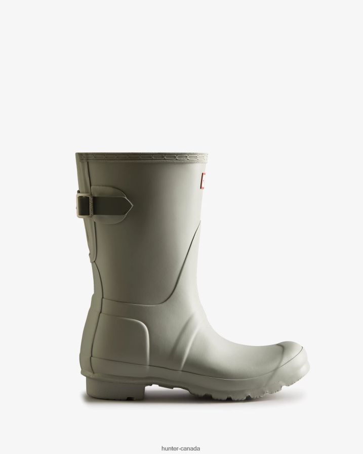 208Z2Z173 Hunter Boots - Hunter Women Short Back Adjustable Rain Boots Ice Grey/Urban Grey