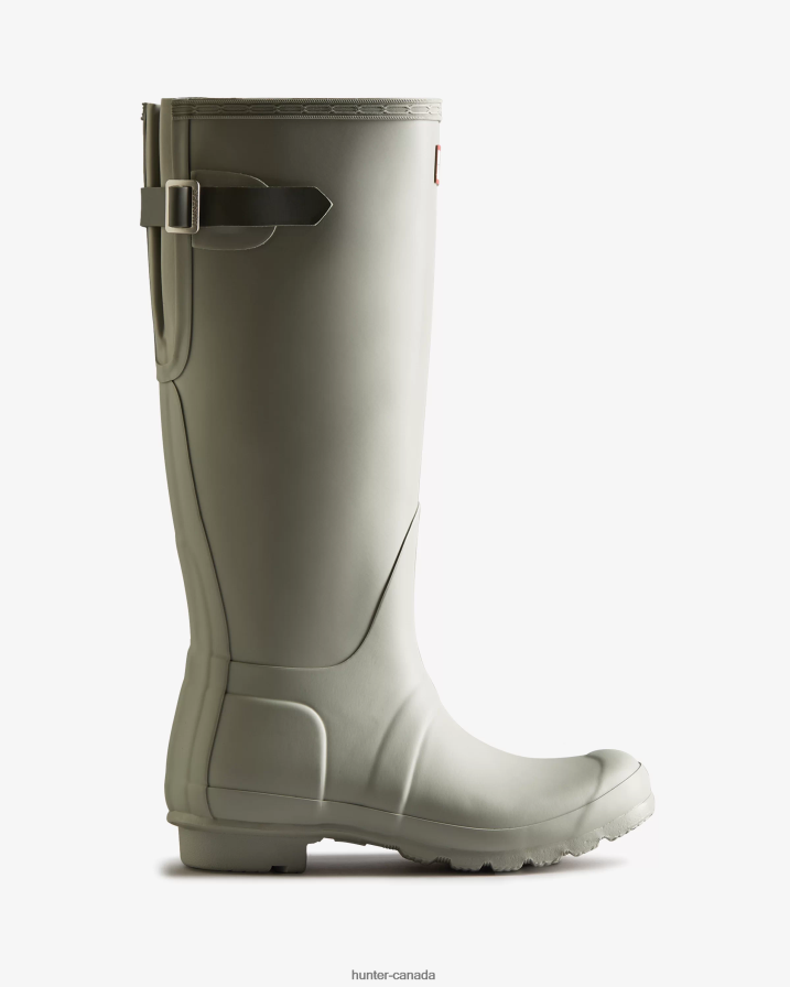 208Z2Z191 Hunter Boots Sale - Hunter Women Tall Back Adjustable Rain Boots Ice Grey/Urban Grey