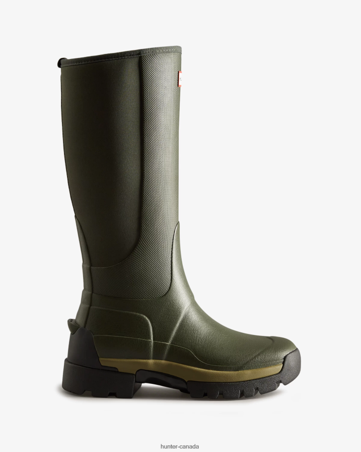 208Z2Z193 Hunter Boots - Hunter Women Balmoral Field Hybrid Tall Rain Boots