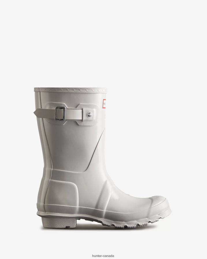 208Z2Z210 Hunter Canada - Hunter Women Original Short Gloss Rain Boots White