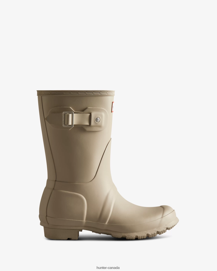 208Z2Z21 Hunter Boots - Hunter Women Original Short Rain Boots Skimming Stone