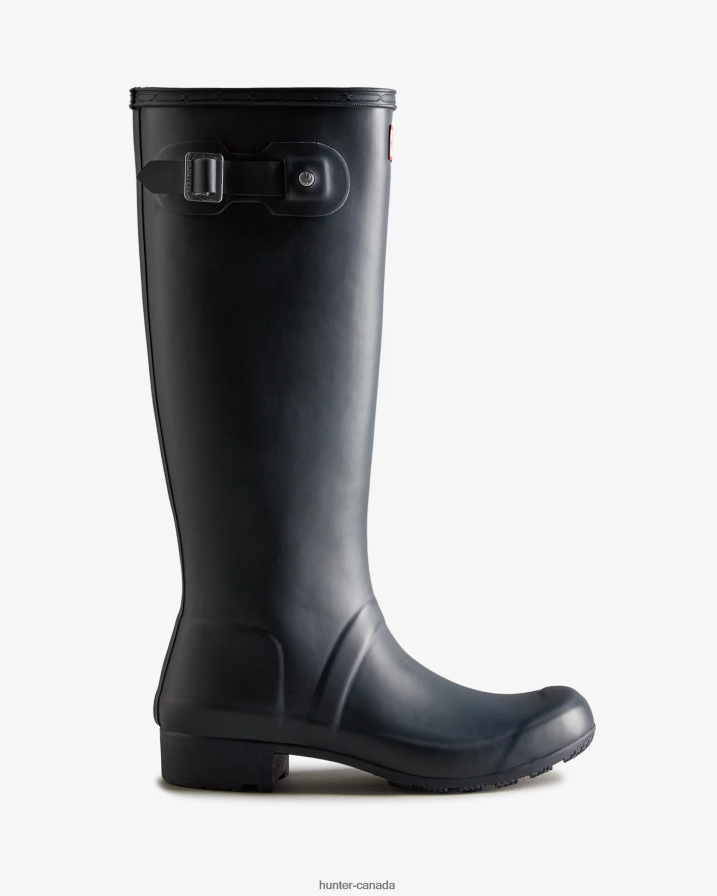 208Z2Z229 Hunter Boots - Hunter Women Tour Foldable Tall Rain Boots Navy