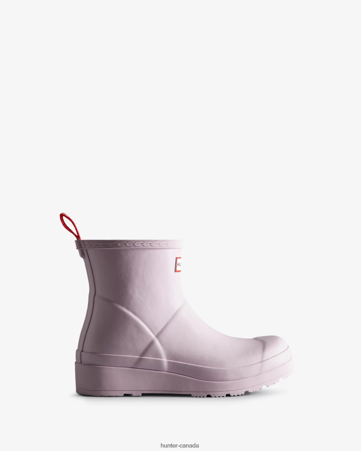 208Z2Z36 Hunter Outlet - Hunter Women Play Short Rain Boots Tempered Mauve