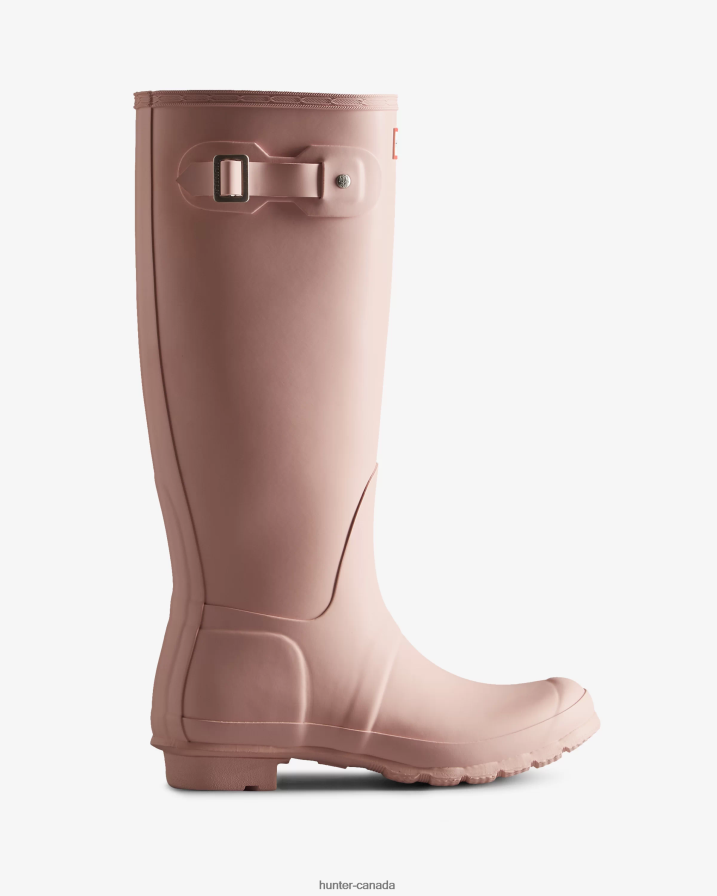 208Z2Z57 Hunter Boots - Hunter Women Original Tall Rain Boots Faded Rose