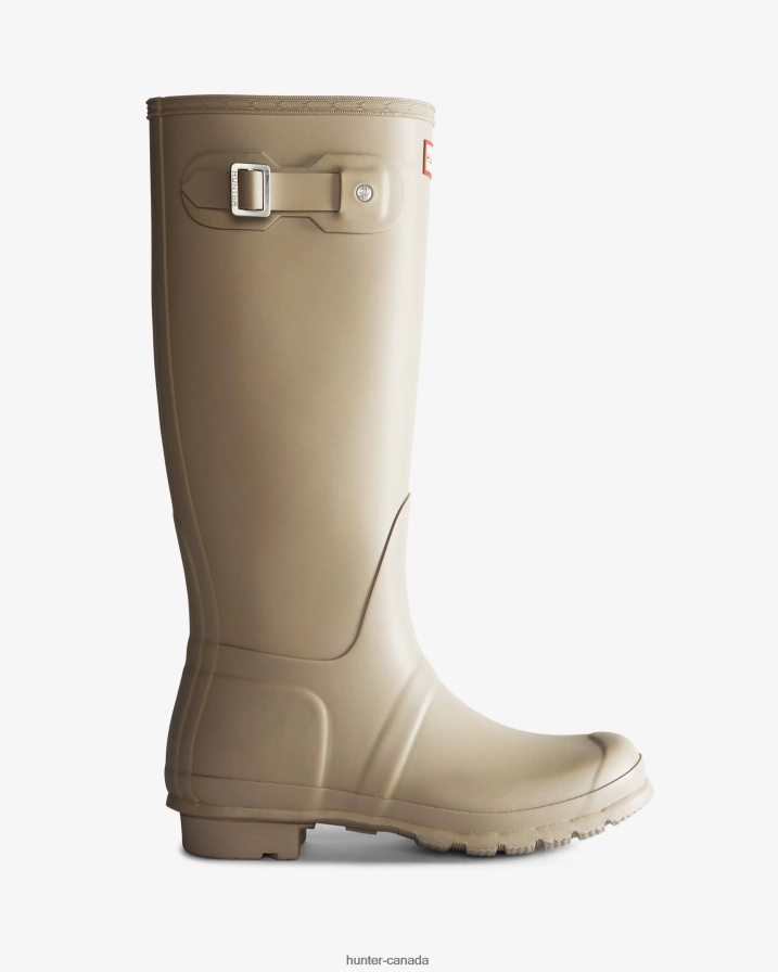 208Z2Z61 Hunter Boots - Hunter Women Original Tall Rain Boots Skimming Stone