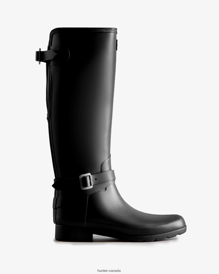 208Z2Z94 Hunter Canada - Hunter Women Refined Slim Fit Adjustable Tall Rain Boots Black