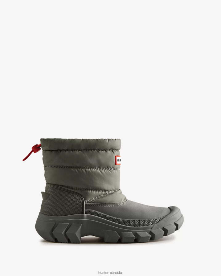 208Z2Z205 Hunter Boots - Hunter Women Intrepid Insulated Short Snow Boots Urban Grey