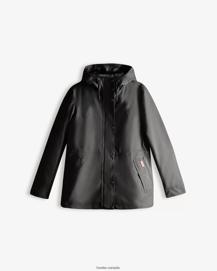208Z2Z335 Hunter Boots Sale - Hunter Women Lightweight Waterproof Jacket Black