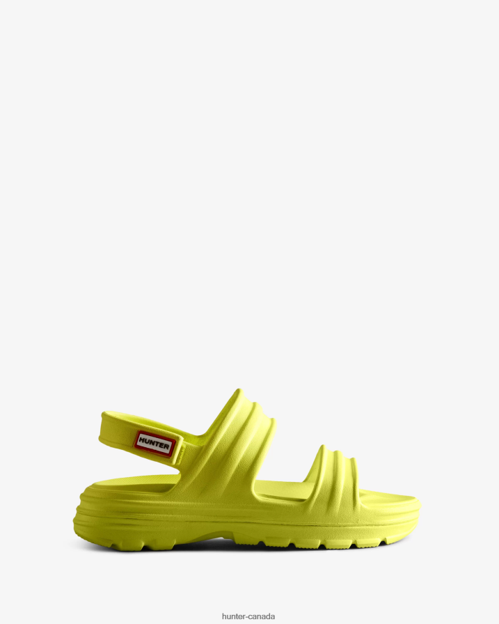 208Z2Z243 Hunter Boots Sale - Hunter Women BLOOM Sandal Zesty Yellow
