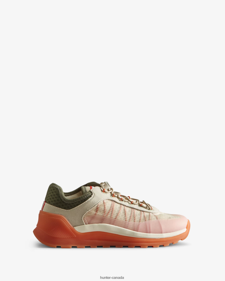 208Z2Z114 Hunter Canada - Hunter Women Travel Sneaker Shaded White/Lichen Grn/Skimming Stone/Coral Shade